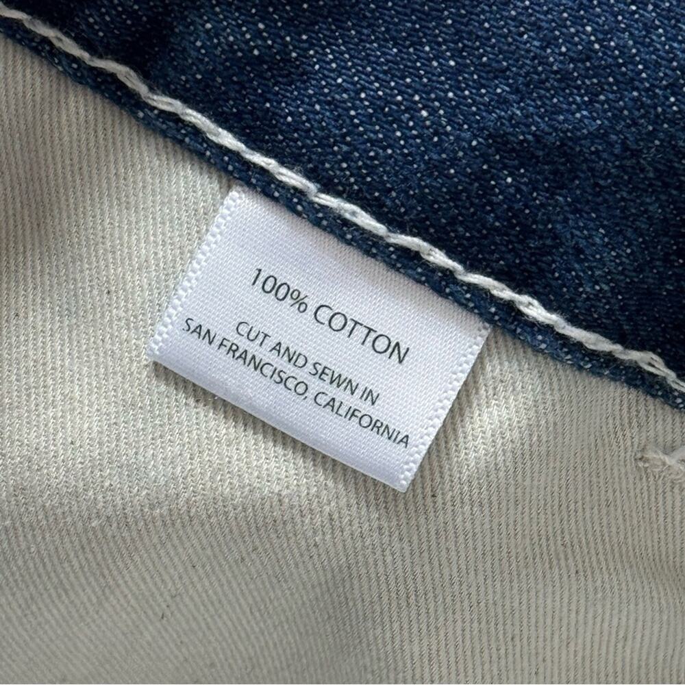 Gravel & Gold Colusa Shasta Dark Wash Relaxed Fit High Rise Tapered Leg Jeans 42 - Picture 15 of 16